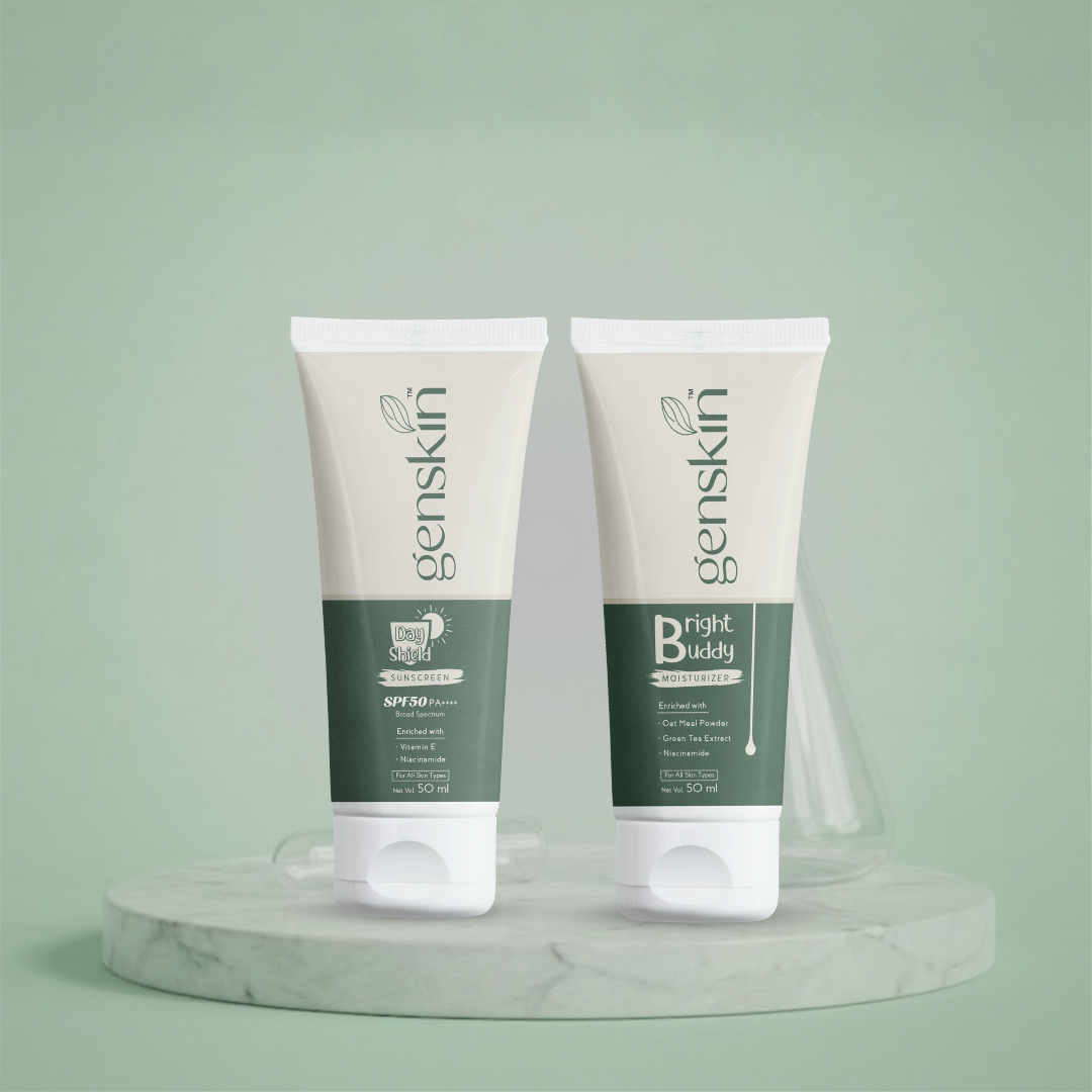AM Shield Duo → Moisturizer + Sunscreen