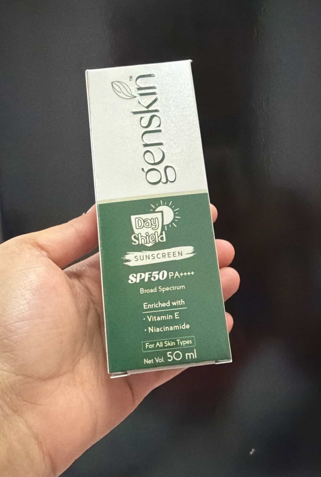 Customer with GenSkin product